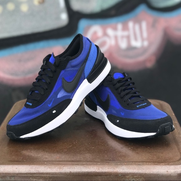 Nike Waffle One Classic Retro Mesh Suede Sneakers - Picture 8 of 11